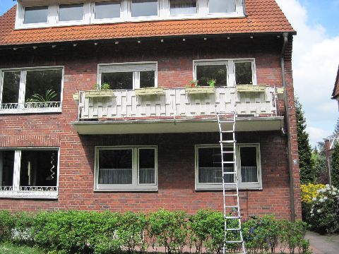 Balkon vor der Sanierung